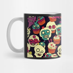 Punk Rock Zombies and Cupcakes Mug